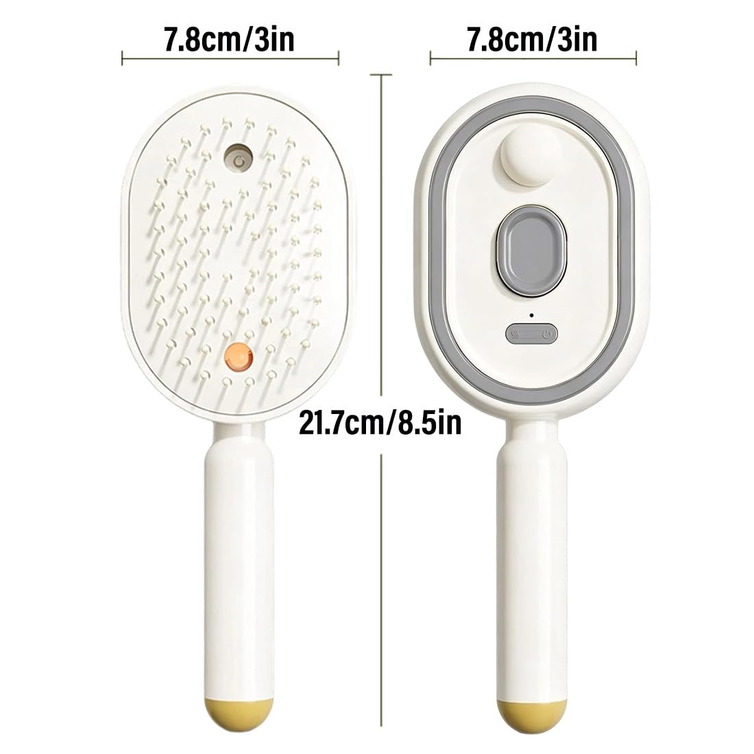 Electric Steaming Massage Hair Care Brush For Reduce Frizz, Nourishes Hairs, Anti-Static