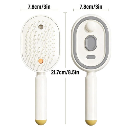 Electric Steaming Massage Hair Care Brush For Reduce Frizz, Nourishes Hairs, Anti-Static