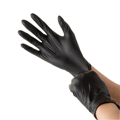 20 Pcs Black Nitrile Exam Gloves – 6 Mil Heavy Duty, Latex-Free Disposable Gloves
