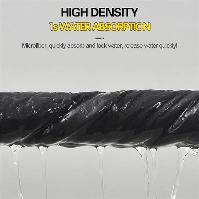 Highly Absorbent Gray Dish Drying Towels - 100% Cotton