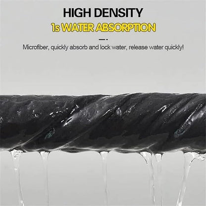 Highly Absorbent Gray Dish Drying Towels - 100% Cotton