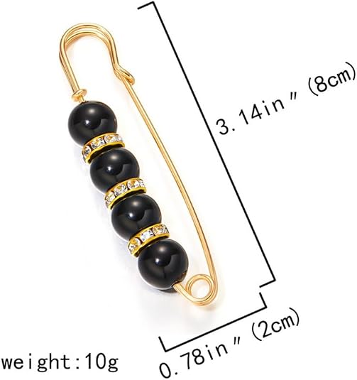 Exquisite Rhinestone And Pearl Brooch - Pearl Brooch/Waist Button