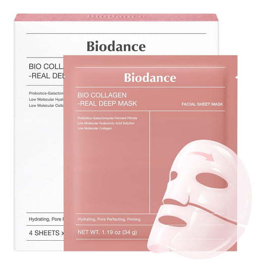 Hydrating Overnight Hydrogel Face Mask – Plumping, Pore Minimizing & Elasticity Boosting Korean Skincare (4 Pack, 1.19oz/34g each)