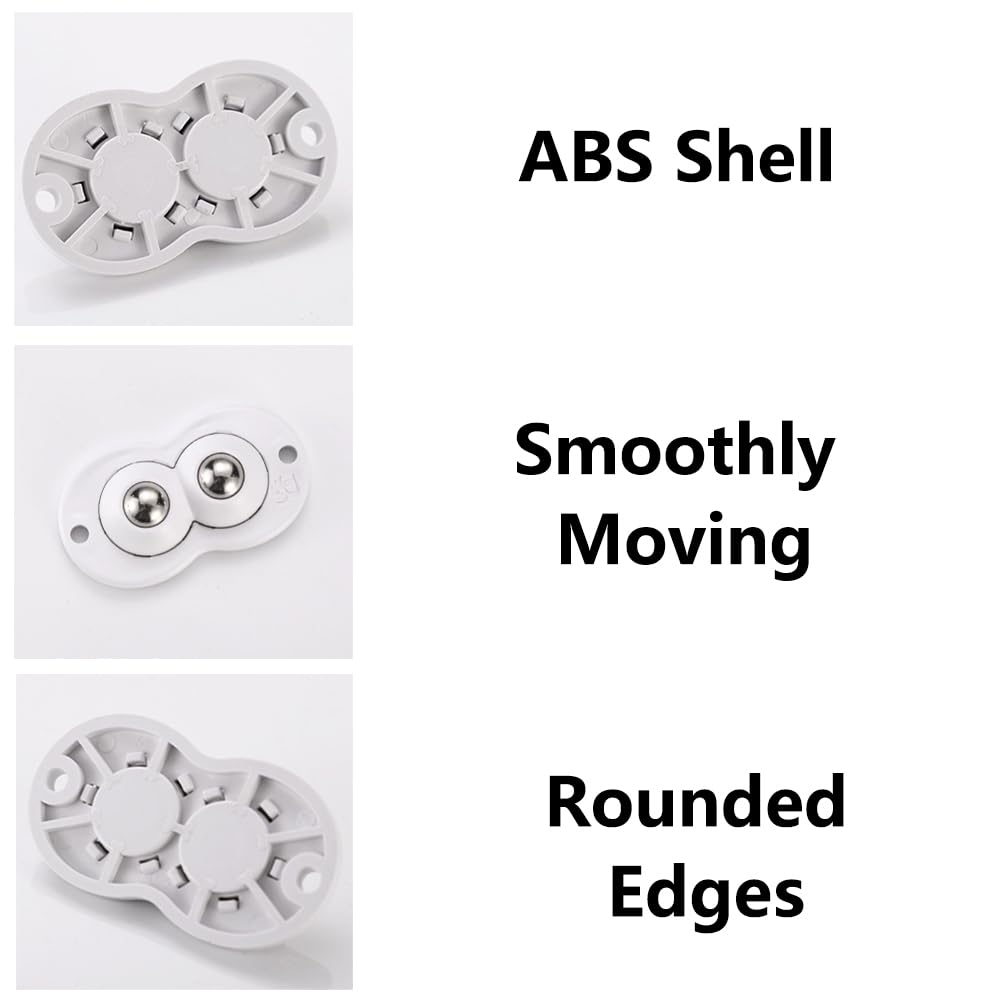 4 Pieces Matching Self-Adhesive Casters Appliance Roller