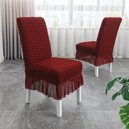 Chair Slipcovers with Skirt for Hotel Home Decor
