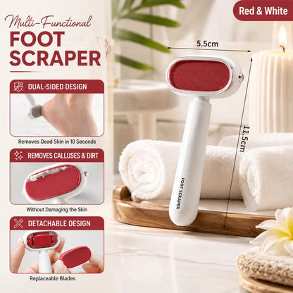 2 Pack Dual-Sided Foot Callus Remover - Handheld Manual Foot Care Tool
