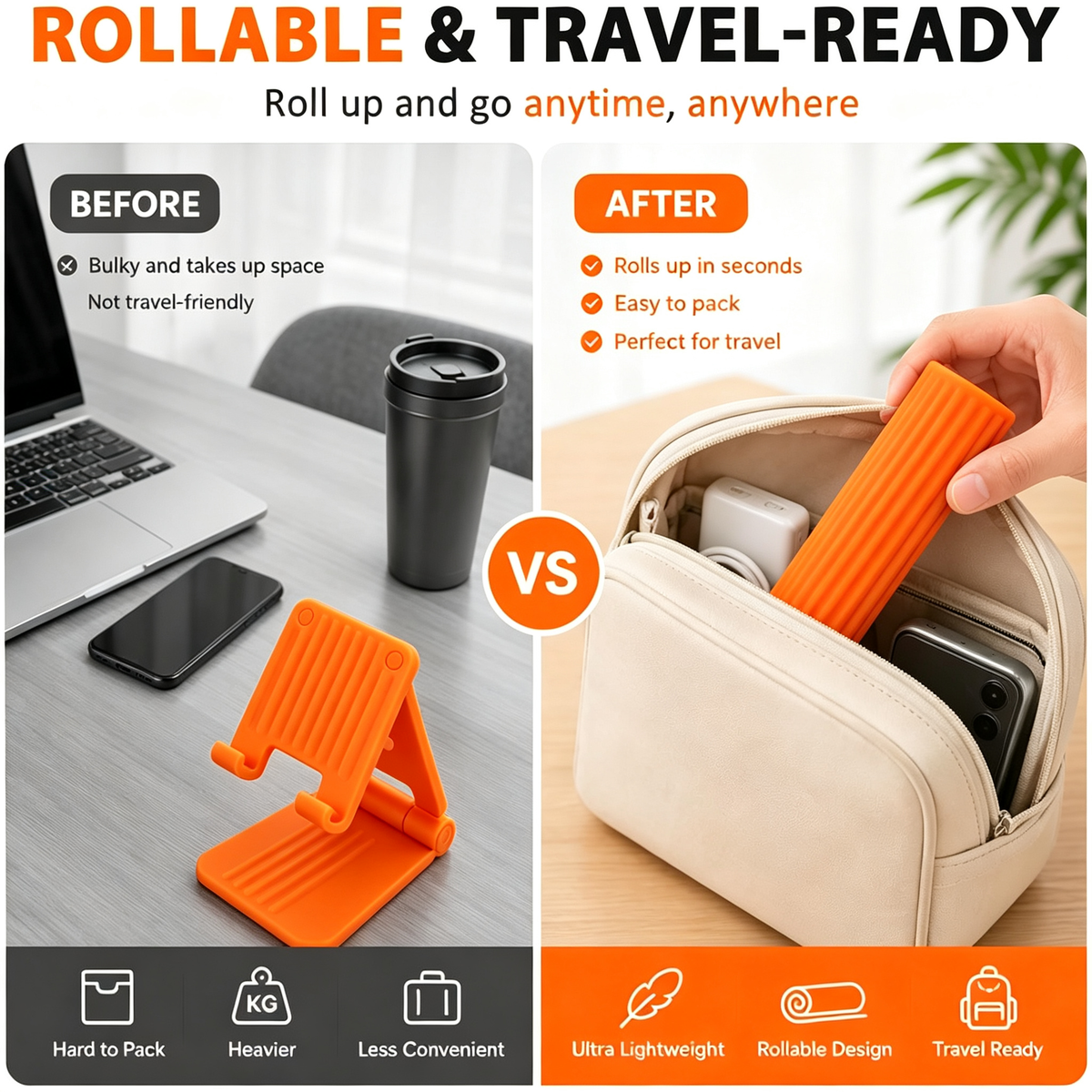 2026 New Flexible Silicone Aluminum Phone Holder