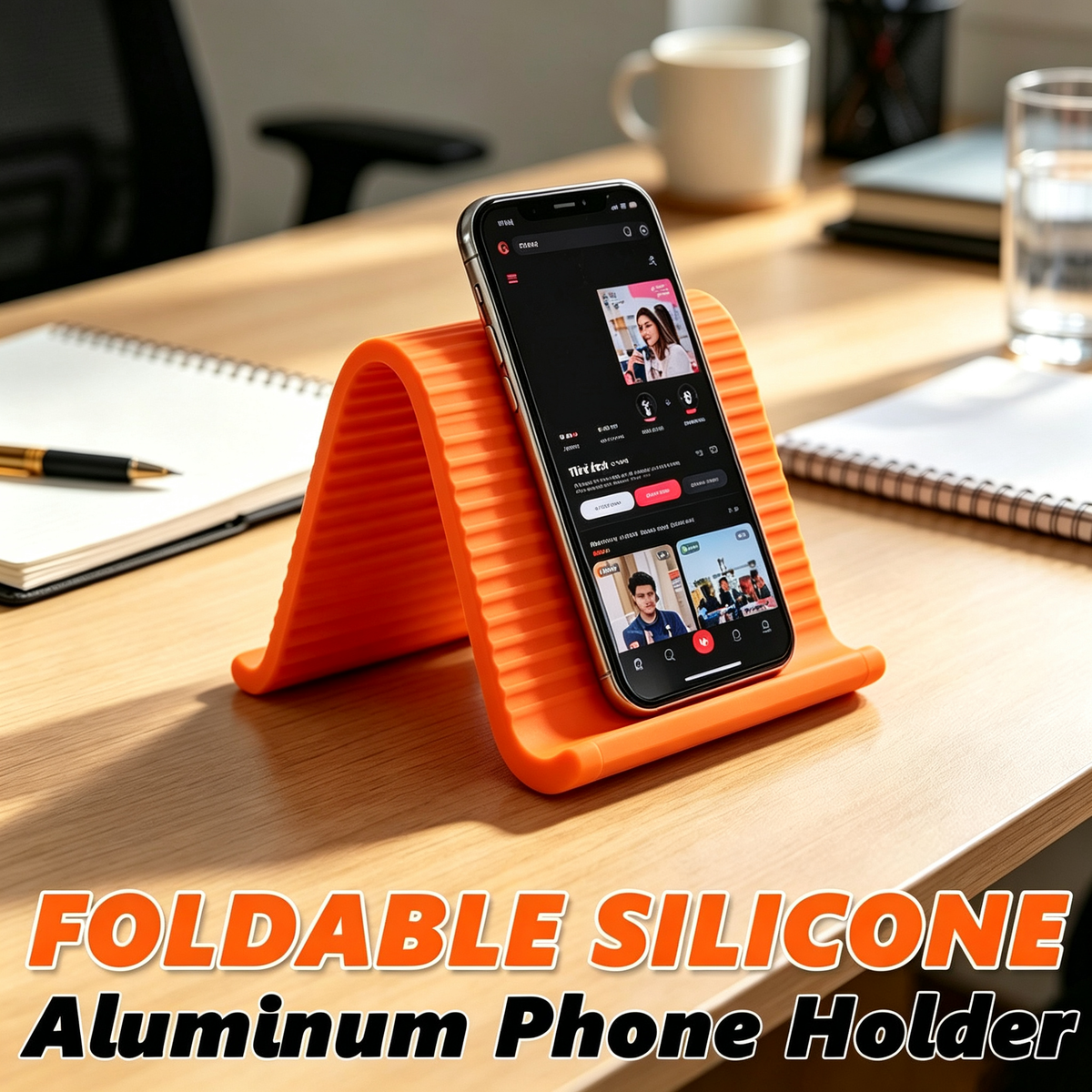 2026 New Flexible Silicone Aluminum Phone Holder