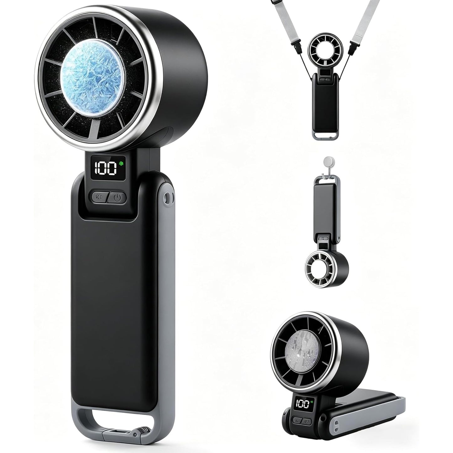 Portable Handheld Turbo Fan with Ice Cooling