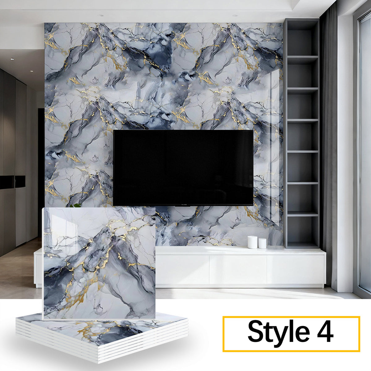 10 Pcs Waterproof Peel and Stick Wall Panels