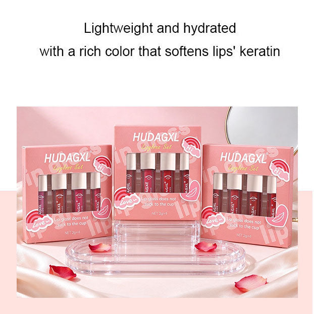 Non-fading Moisturizing Liquid Lip Gloss Set