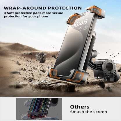 Motorcycle Phone Mount with Safety Lock