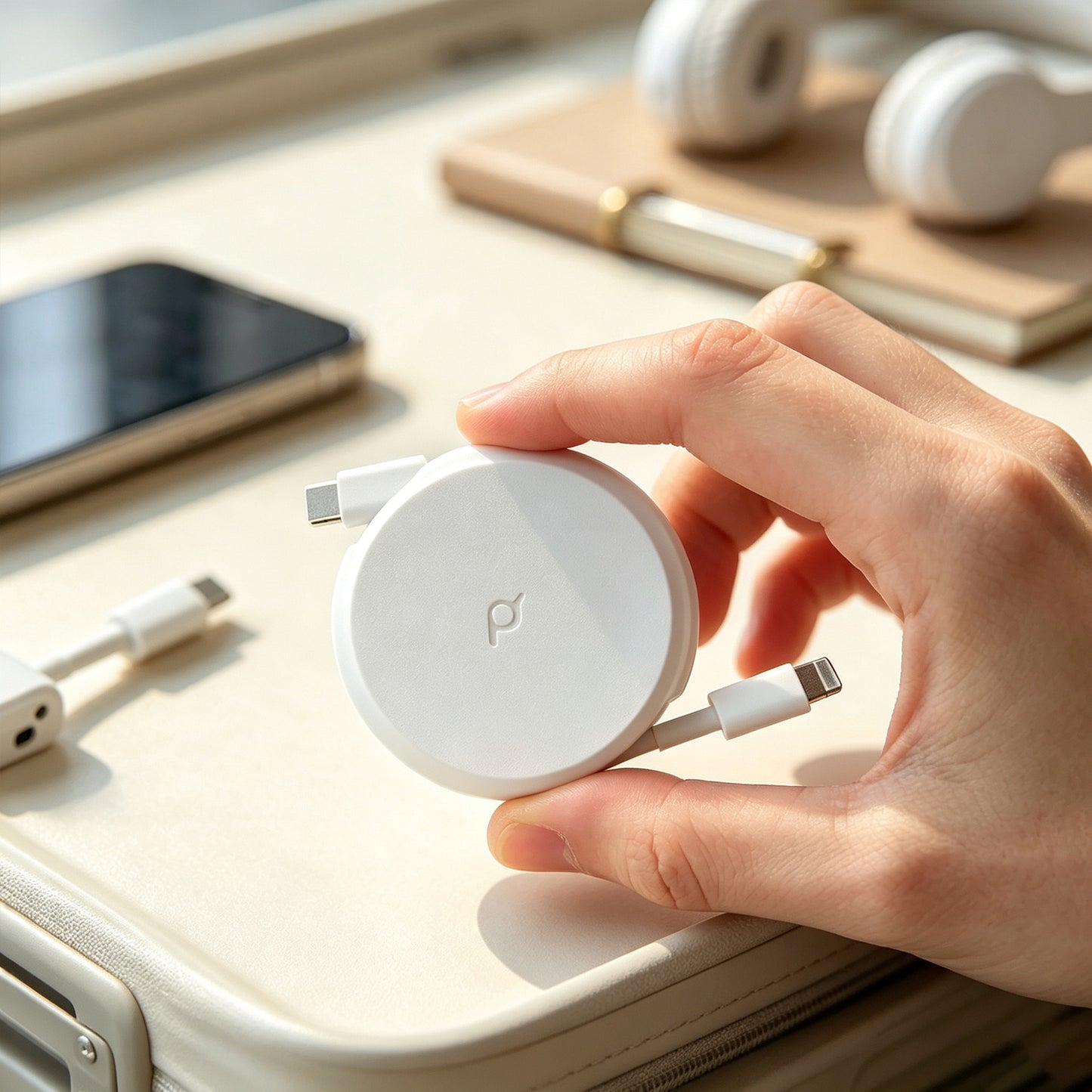 Charger Cable Organizer Retractable for Home Travel