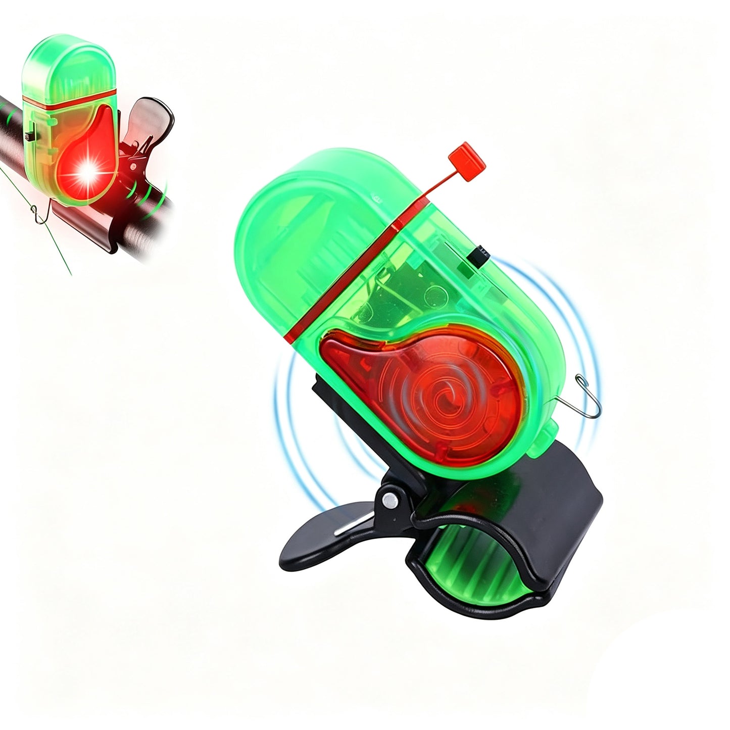 Fishing Bite Alarm with Flashing Light for Night and Day Fishing
