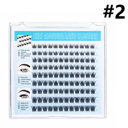 Natural Self Adhesive Reusable Clusters Lashes