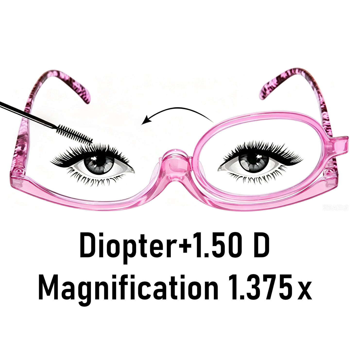 Makeup Reading Glasses for Undereye Application