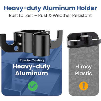 Aluminum RV Towing Chain Organizer & 7-Way Plug Holder