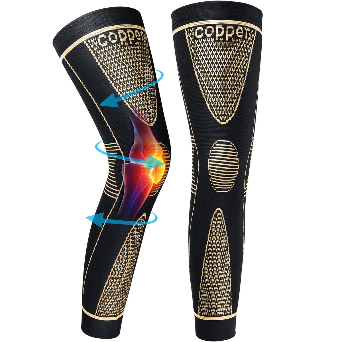 Full Leg Sleeves Protect Leg for Knee Pain Relief