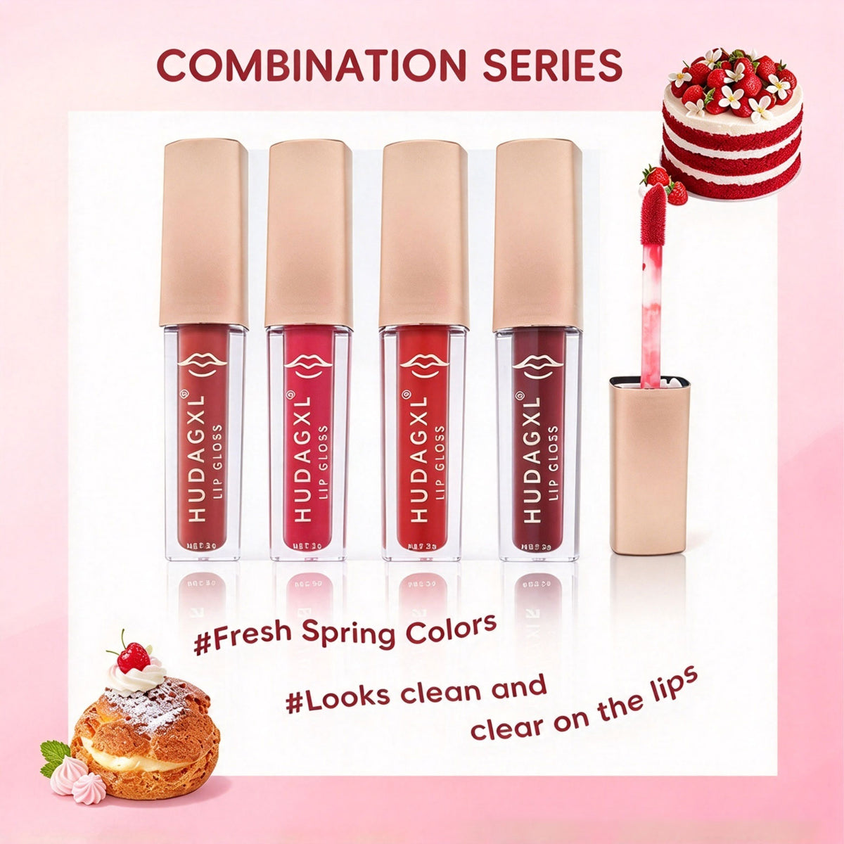 Non-fading Moisturizing Liquid Lip Gloss Set