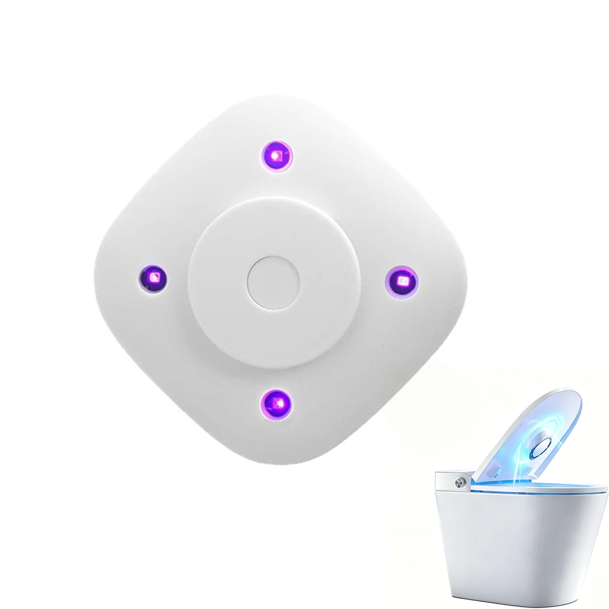 UV Toilet Night Light with Odor Remover -  UV-C LED Beads, Motion Sensor