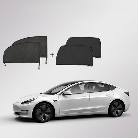 4 Pack Car Window Mosquito Screen for Front & Back Covers Car
