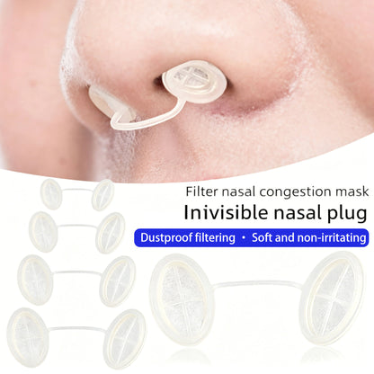 Invisible Nasal Filter for Protection Against Dust and Smog