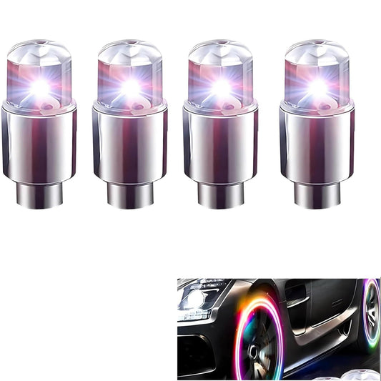 Tire Valve Stem Cap Lights Waterproof LED Light for Car Motorcycle Bike