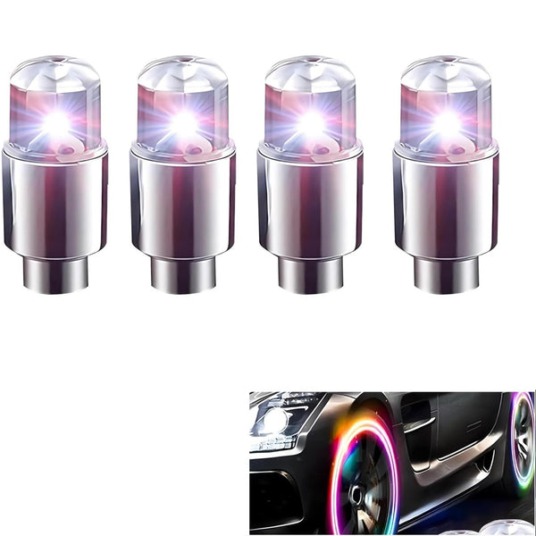 Tire Valve Stem Cap Lights Waterproof LED Light for Car Motorcycle Bike