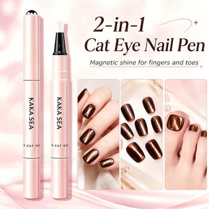 3-in-1 Cat Eye Care Gel Pen with Magnetic Bead