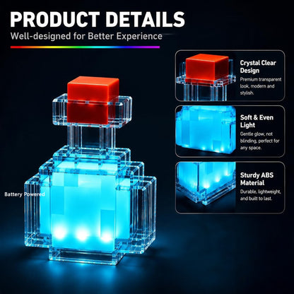 Minecraft Potion Bottle LED Color Changing