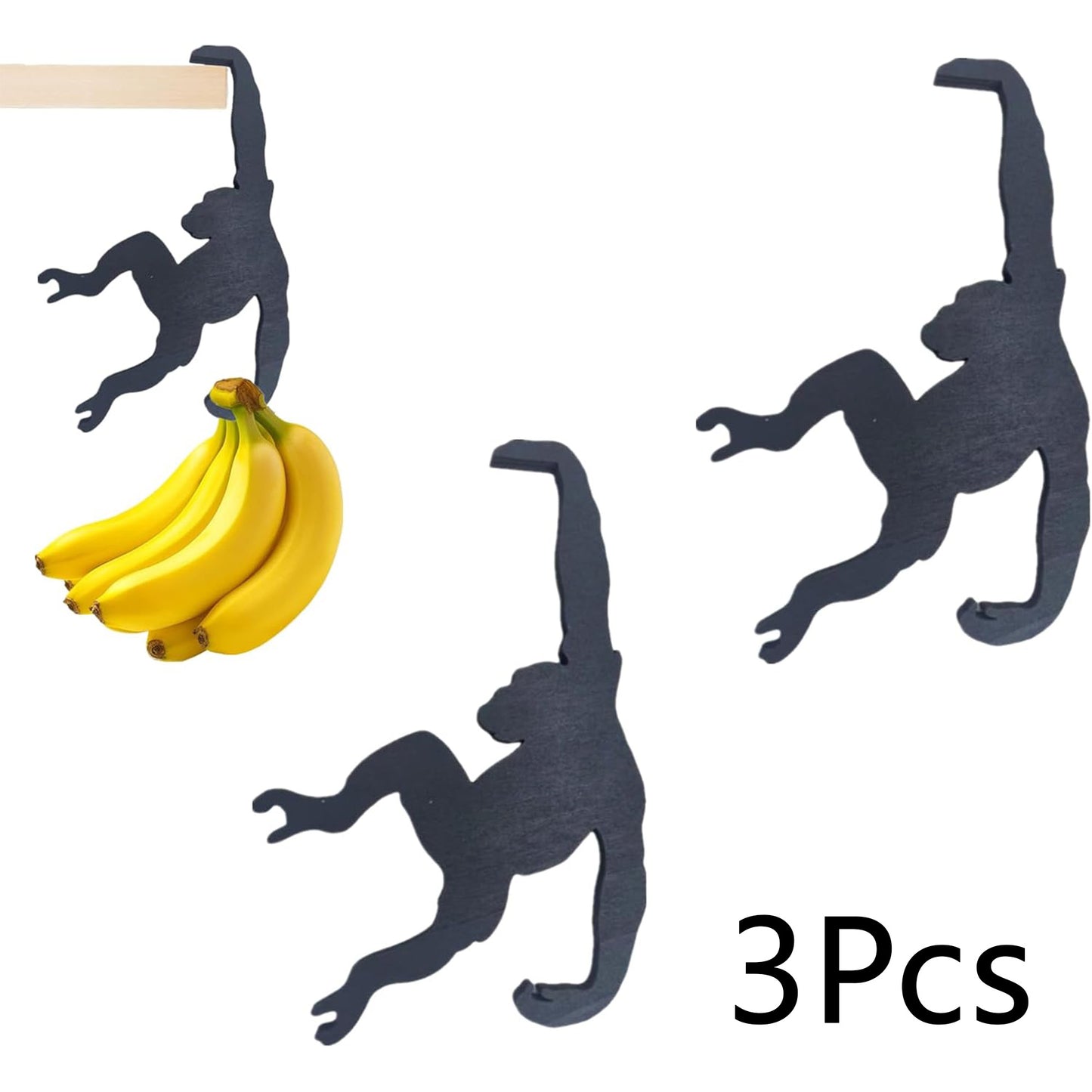 Chimp Shaped Banana Balance Hook