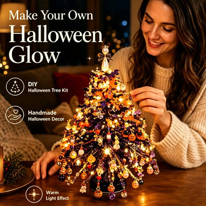 DIY Halloween Beaded Tree Kit – 3D Crystal Bead Art for Adults