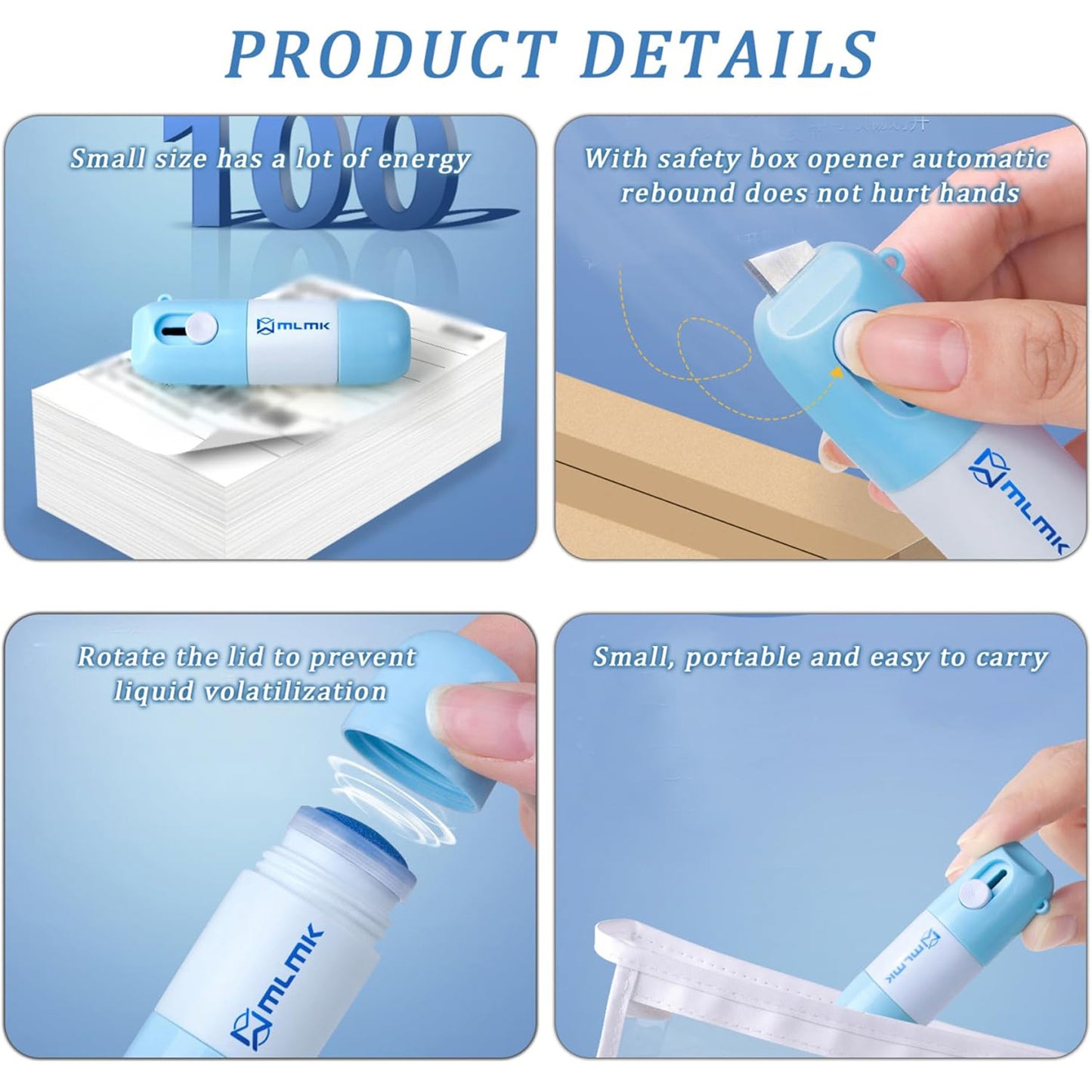 Water-Based Thermal Paper Eraser Pen - 2 in 1 Thermal Label Eraser