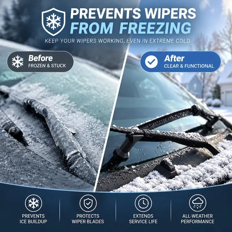 2Pack Windshield Wiper Support Retainer for Snowy Weather
