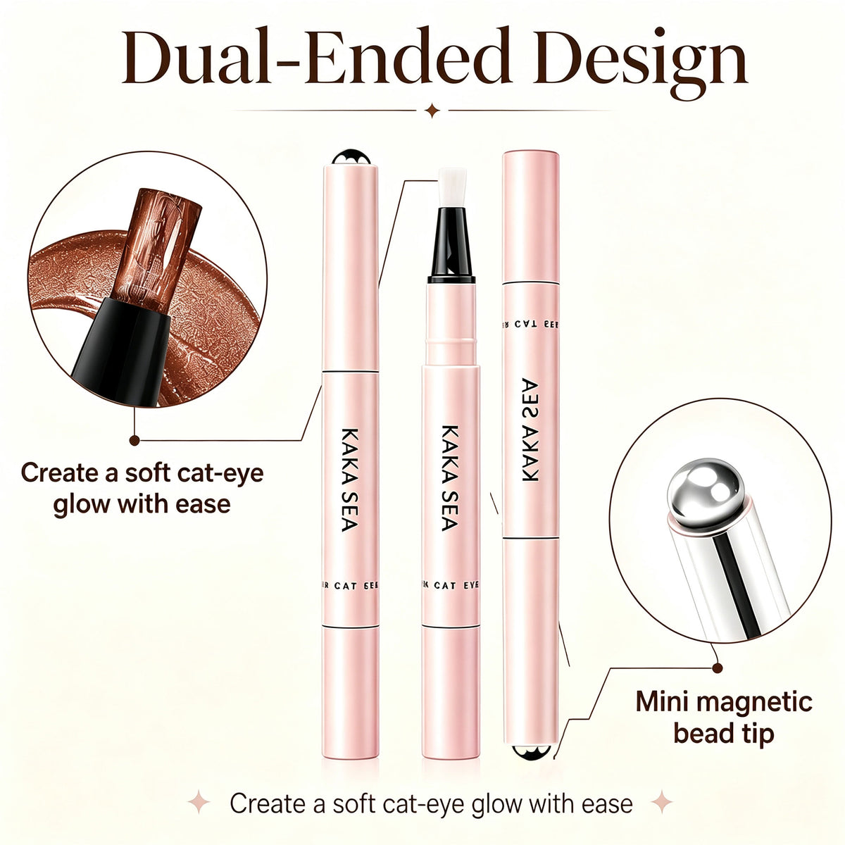 3-in-1 Cat Eye Care Gel Pen with Magnetic Bead