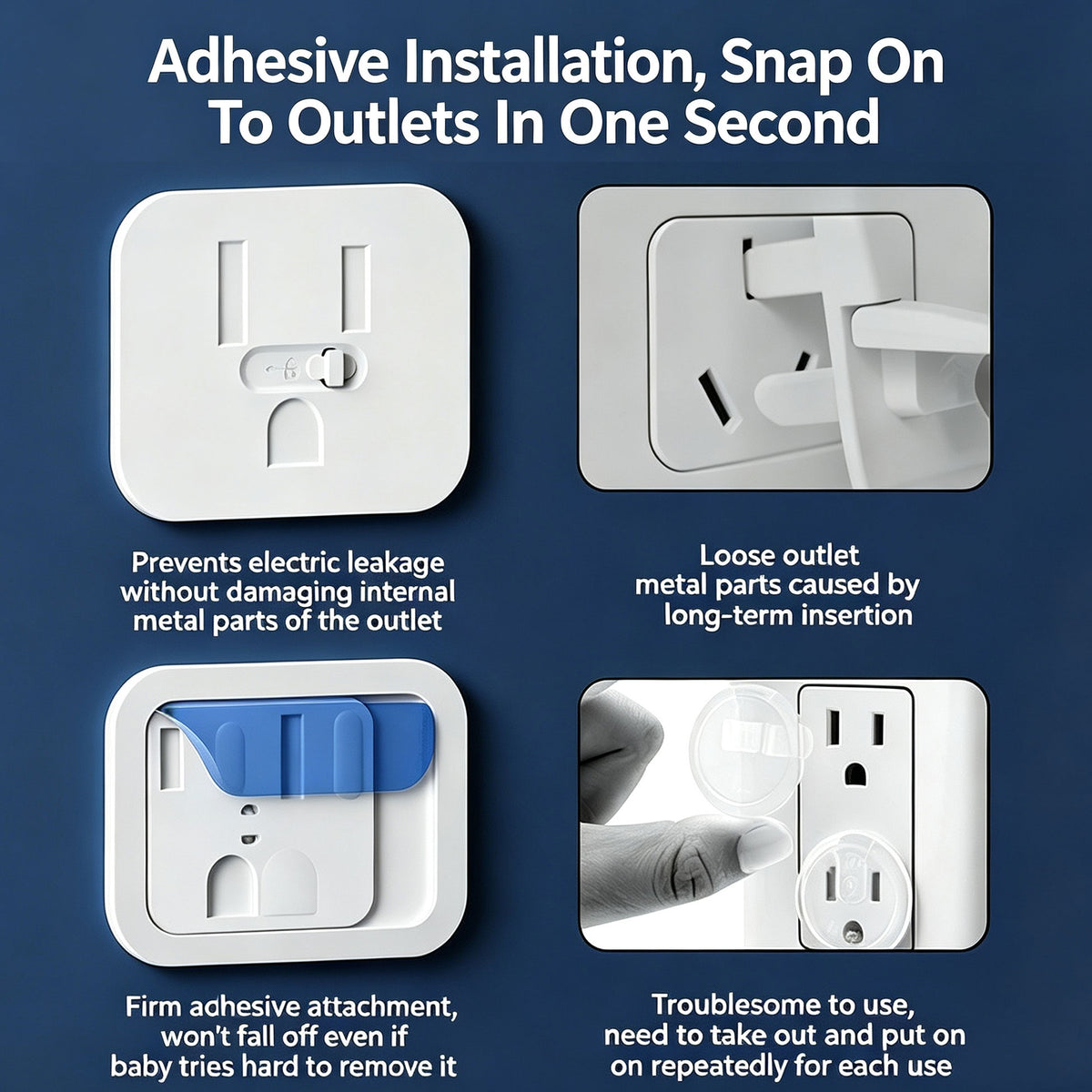 12pcs  Childproof Electrical Outlet Protectors