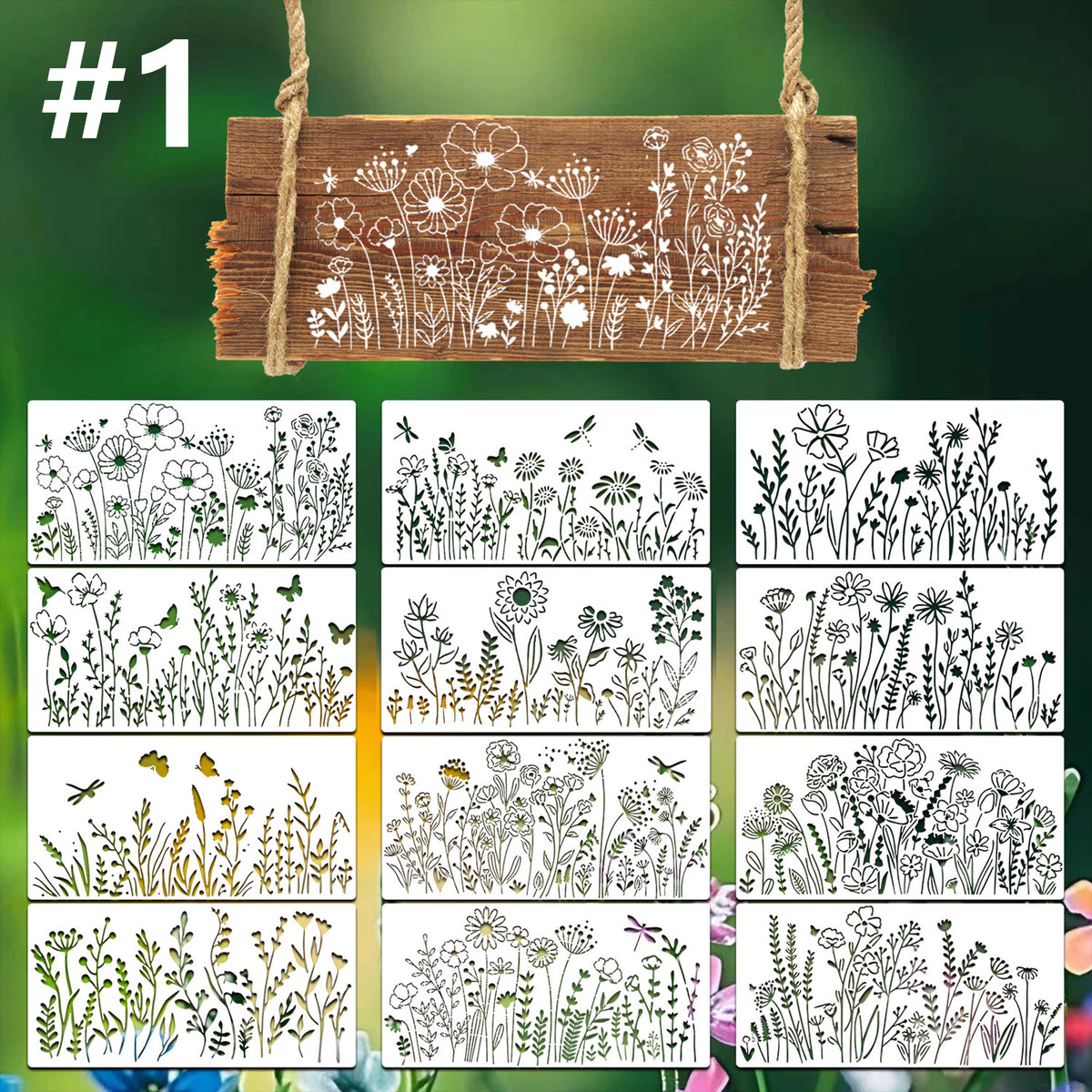 Wildflower Stencils for Painting