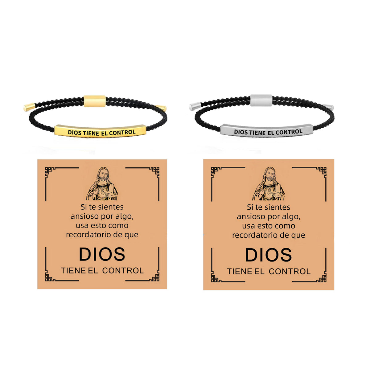 Dios Tiene El Control Bracelet for Women Men Christian Faith Bracelet