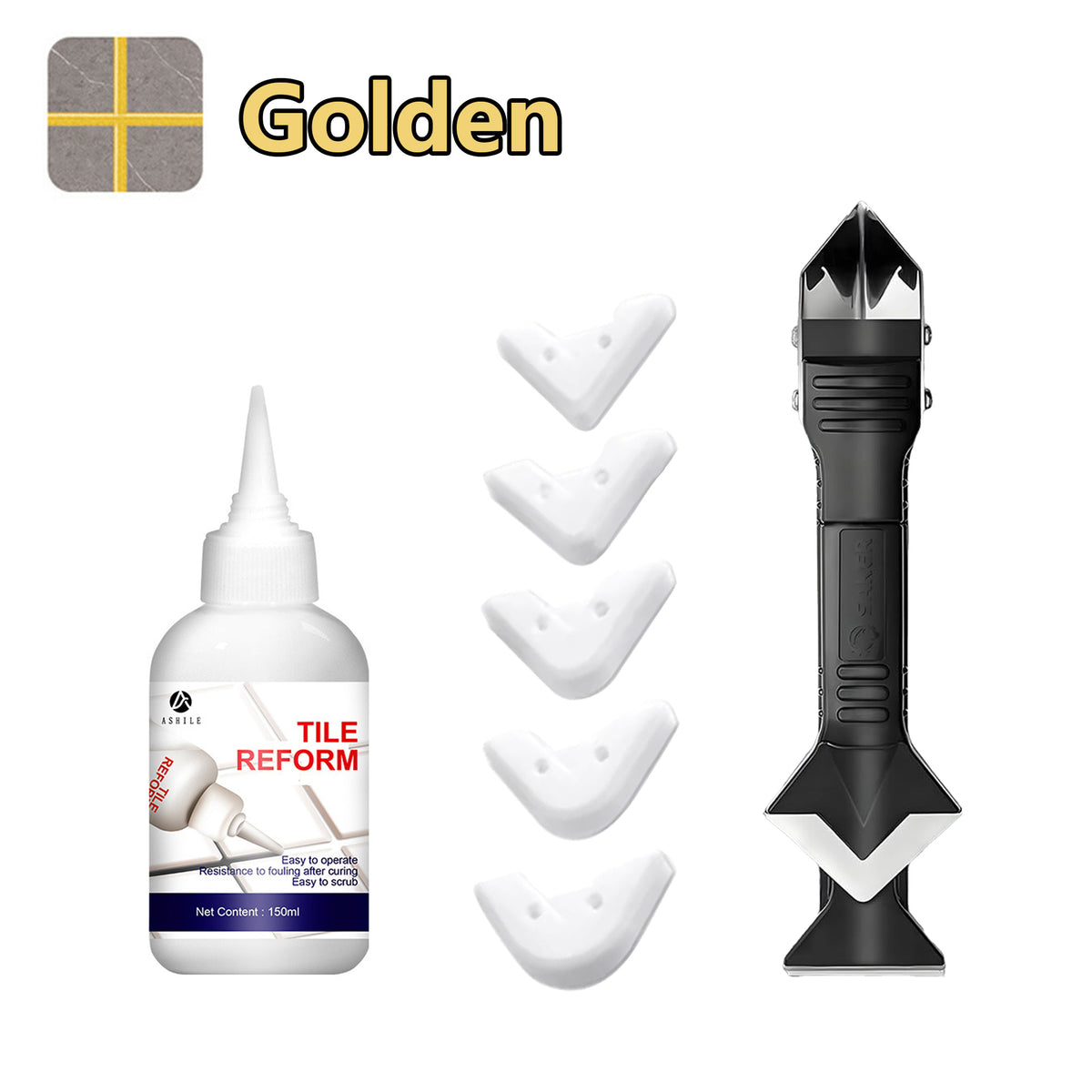 Waterproof Tile Grout Repair Filler for Bathroom, Kitchen & Floor Tile Gaps