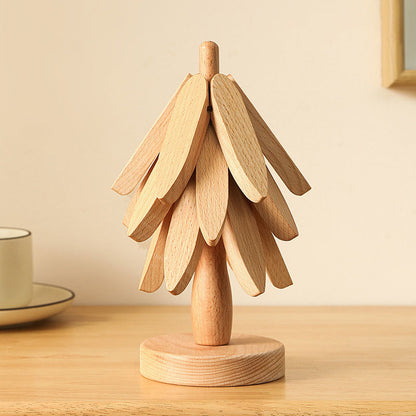 Natural Tree Trivet Set