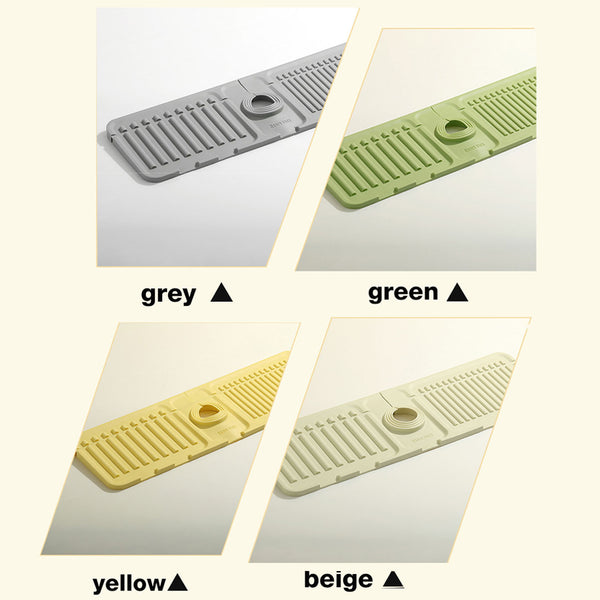 Adjustable Silicone Sink Splash Guard with Fast Drying Properties , Perfect for Bathroom, Laundry & Bar, Durable Kitchen Sink