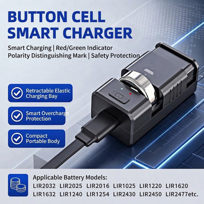 Cell Battery Dock with Polarity-Marked & Wire