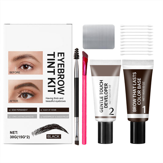 Black Eyebrow Color Kit  Long Last & Waterproof