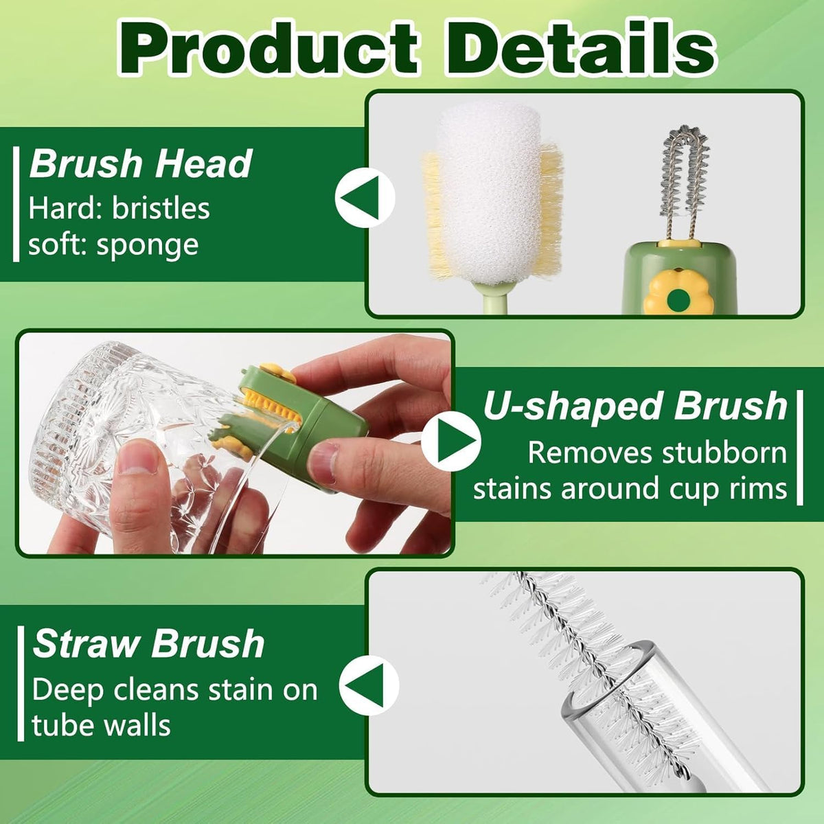5 in 1 Bottle Cleaning Brush