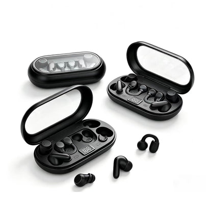 3-in-1 In-Ear, Short-Stem, and Clip-On Styles Wireless Bluetooth Earbuds