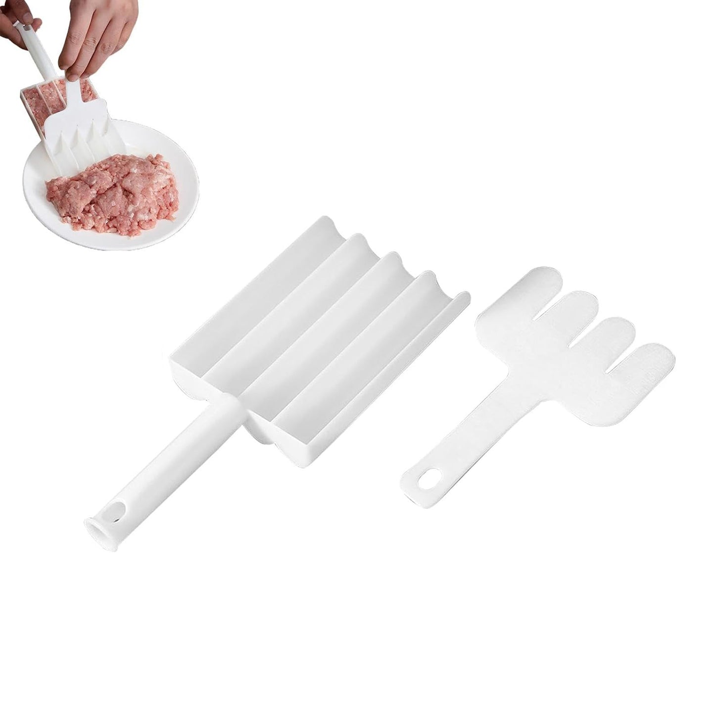 Kitchen Meatball Maker - 4 Meatballs at 1 Time Meatball Maker Tool with Cutting Spade