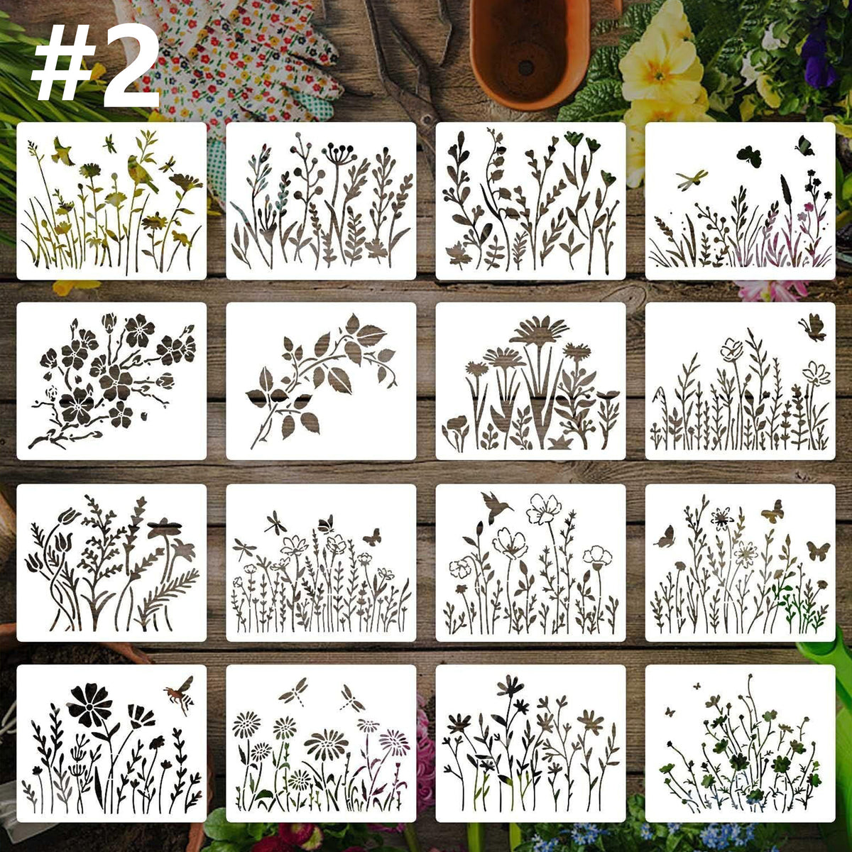 Wildflower Stencils for Painting
