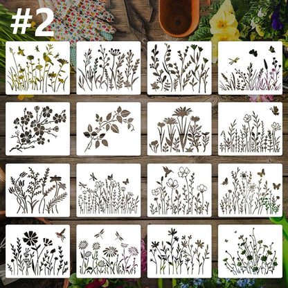 Wildflower Stencils for Painting