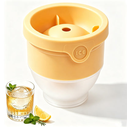 Large Round Ice Ball Mold for Whiskey,Cocktails & Drinks