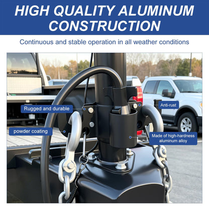 Aluminum RV Towing Chain Organizer & 7-Way Plug Holder